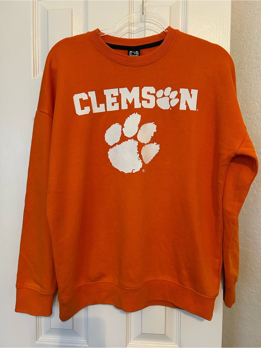Clemson Orange Crewneck Sweatshirt - Classic University Logo